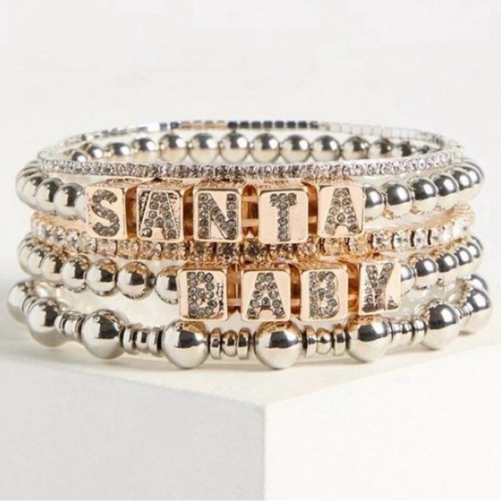 Torrid Gold and Silver Beaded Bracelet Set